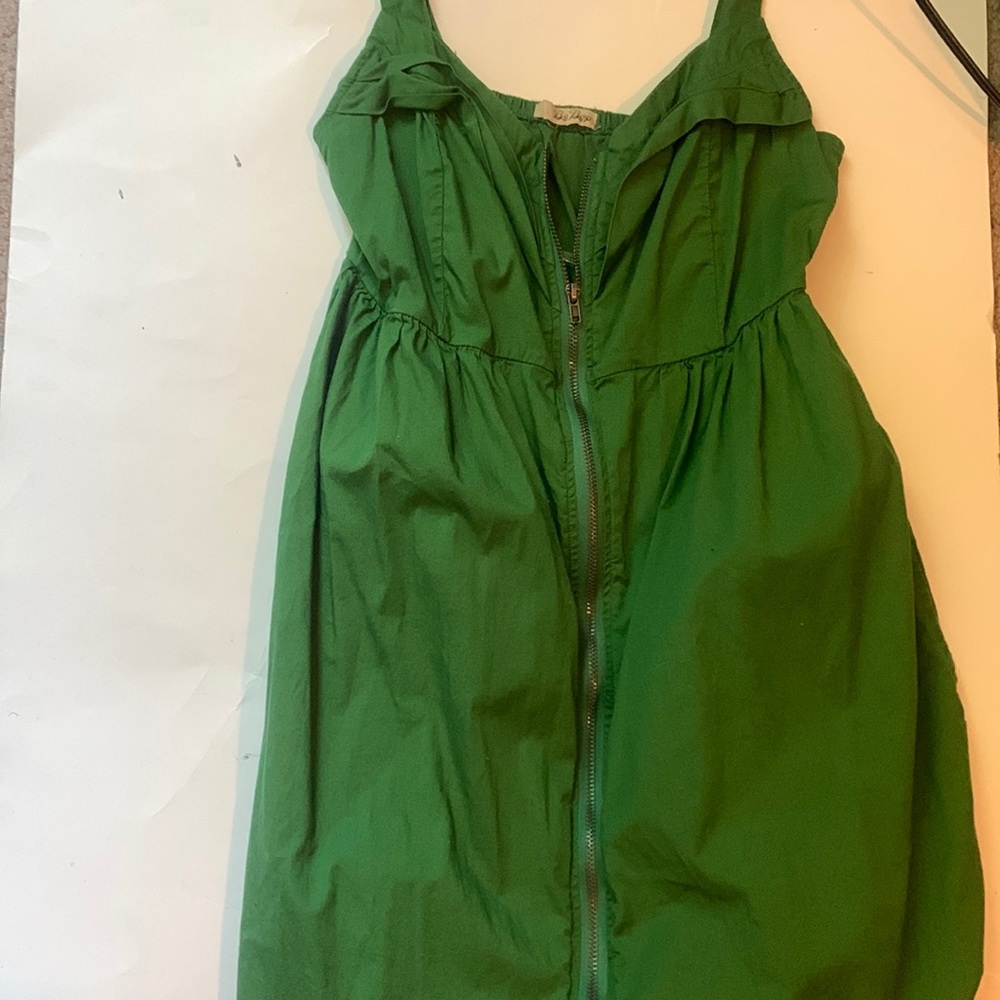 Green mini dress